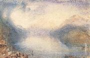 J.M.W. Turner The Bay of Uri from above Brunnen France oil painting artist